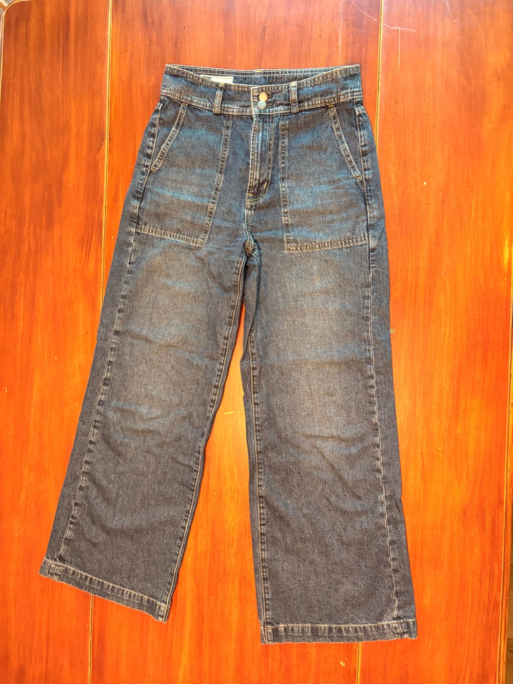 GAP Relaxed Fit Utility Jeans - Blue Wash